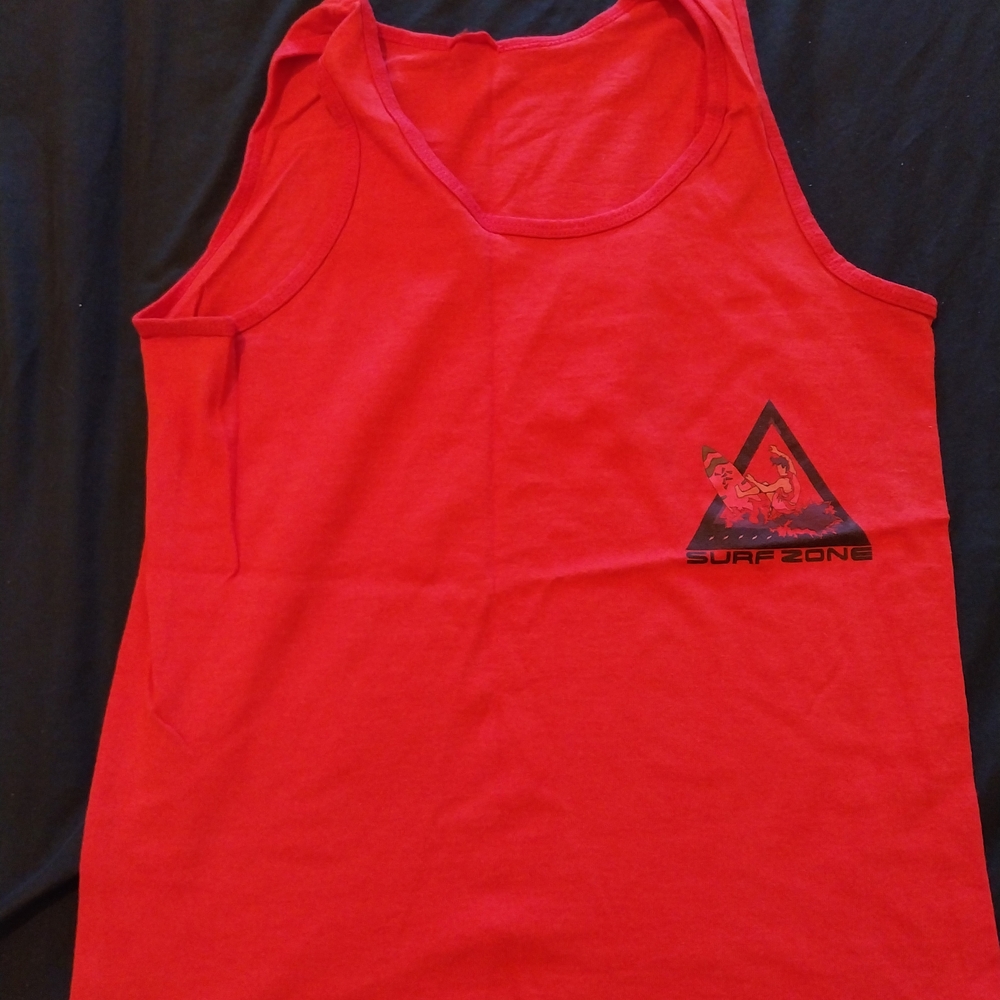 Red Surf Zone Tank Top